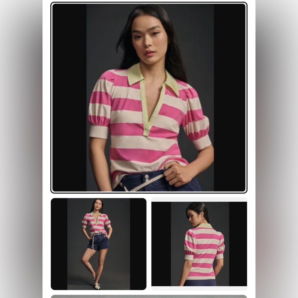 Anthropologie Maeve Striped Shirt